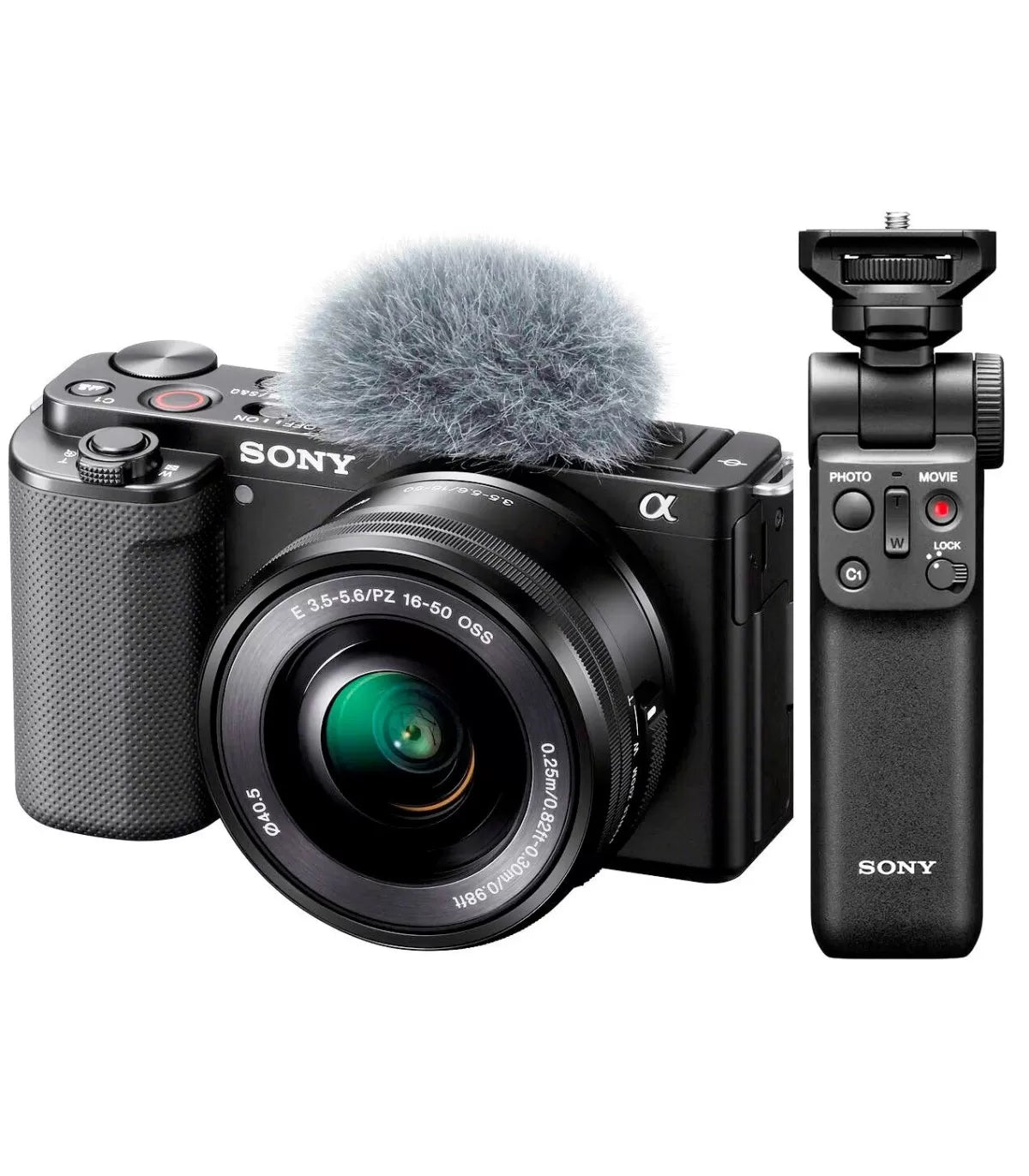 SONY VLOG ZV-E10 + 16-50 MM F / 3.5-5.6 + SONY GP-VPT2BT EMPUÑADURA BLUETOOTH