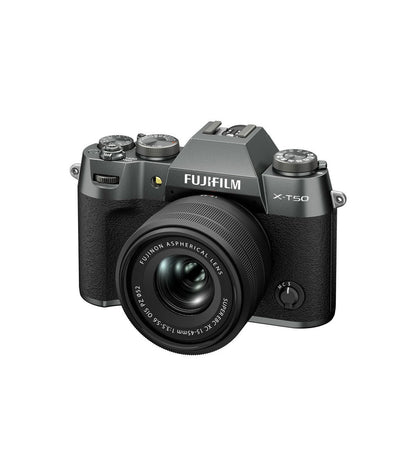 FUJIFILM CAMARA X-T50 + 15-45MM F3.5-5.5 OIS CHARCOAL