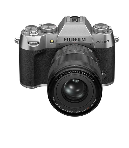 FUJIFILM CAMARA X-T50 + 16-50MM F2.8 - 4.8 R LM PLATA