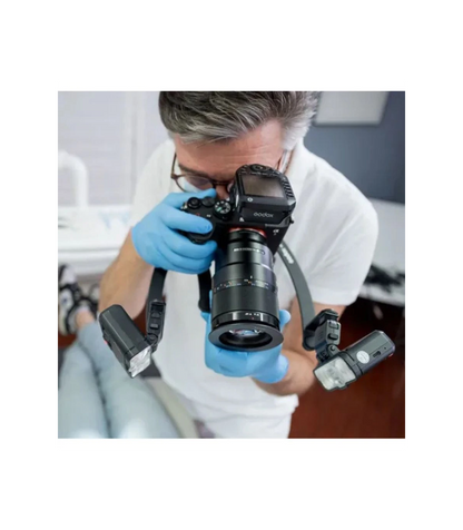 SONY ALPHA ILCE 6400 + 90MM F2.8G OSS + GODOX MF12 DK3 FLASH MACRO DENTAL KIT