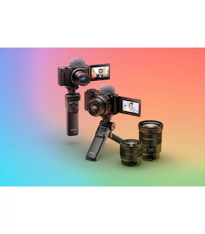 SONY VLOG ZV-E10 + 16-50 MM F / 3.5-5.6 + SONY GP-VPT2BT EMPUÑADURA BLUETOOTH